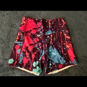 Womens CVG shorts splatter paint